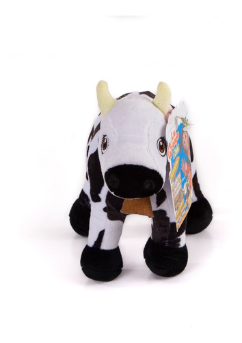 Imagen 2 de 5 de Vaca Lola Peluche Musical 20 Cm La Granja De Zenon Ax Toys