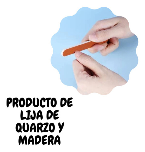 100 Lima De Madera Para Uñas , Manicure, Spa, Uso Personal