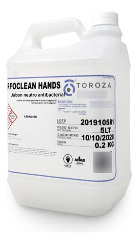 Jabón Antibacterial Para Manos Neutro Con Certificación Nsf