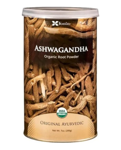 Polvo De Raíz Orgánico Ashwagandha - Ayurvedic 200g