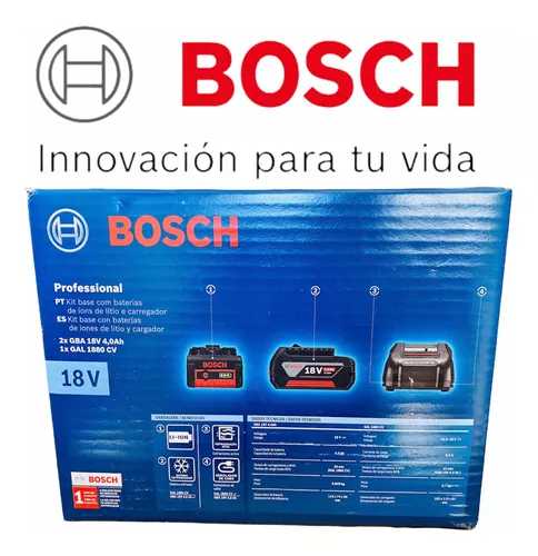 Kit De Baterías Bosch 18v 4ah . 2 Baterías Y Cargador Rapido