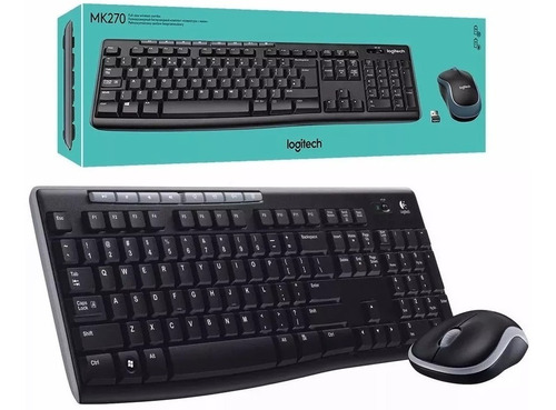 Combo Kit Teclado Y Mouse Inalambrico Logitech Mk270