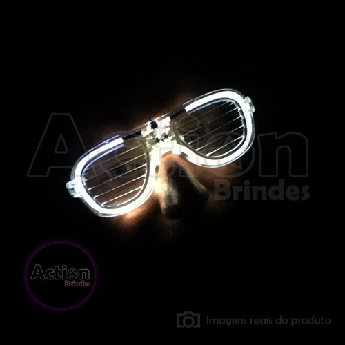 Imagem 5 de 5 de Óculos Com Led Cores Sortidas Kit 6 Unidades