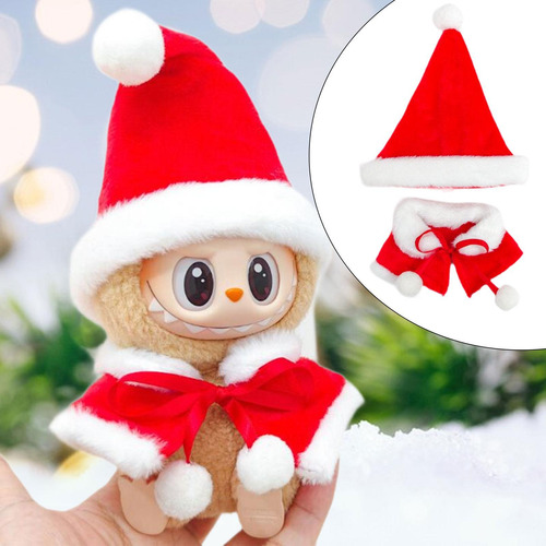 Ropa De Muñeca De Peluche De 15 Cm A 17 Cm, Capa Y Sombrero