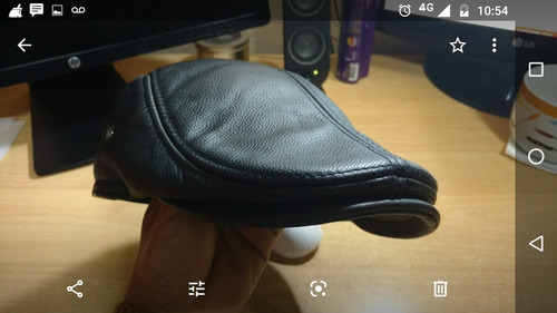 Imagen 8 de 9 de Boina Gorra Cuero Genuino De Vaca - Exclusivo