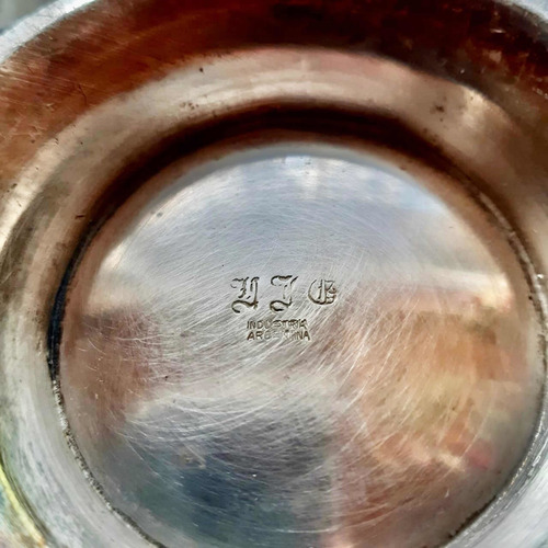 Antiguo Juego Pinza Anezin Y Hielera De Mesa Baño En Plata