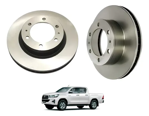 Kit X 2 Discos De Freno Toyota Hilux Año 2021