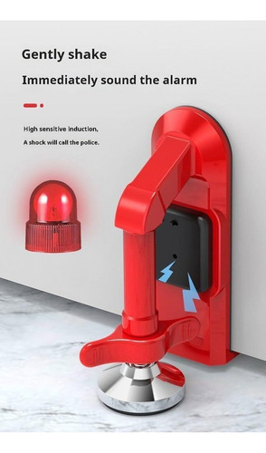 Tope De Puerta De Seguridad Bloqueador Con Alarma Portátil 1