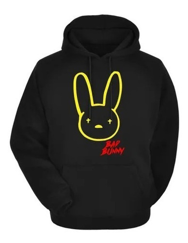 Sudadera Estampado Vinil Textil - Bud Bunny