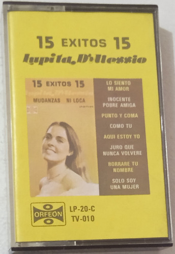 Lupita D'alessio - 15 Éxitos 15 Cassette En Buen Estado 