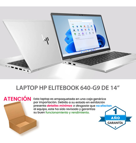 Laptop Hp Elitebook Core I7 12th 16gb Ram 256gb Ssd + Mouse (Reacondicionado)