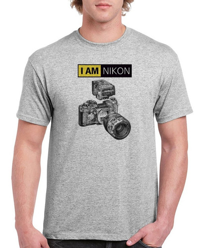 Nikon / Remeras (blanca Y Gris)