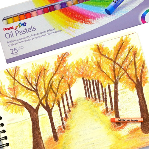 Colores Pastel Aceite Pentel 25 U