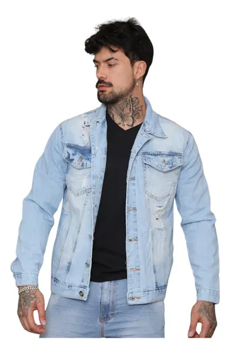 Jaqueta jeans on sale mercado livre masculina