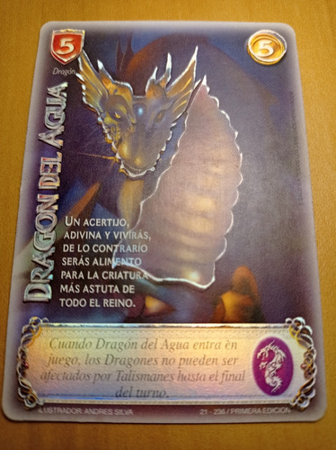 Dragón Del Agua. Carta Myl. Salo