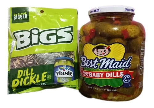 1 Best Maid Baby Dills 1 Bigs Sunflower Seeds Pepinillos 