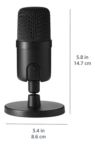 Micrófono De Condensador Usb Amazon Basics Para Streaming Ne