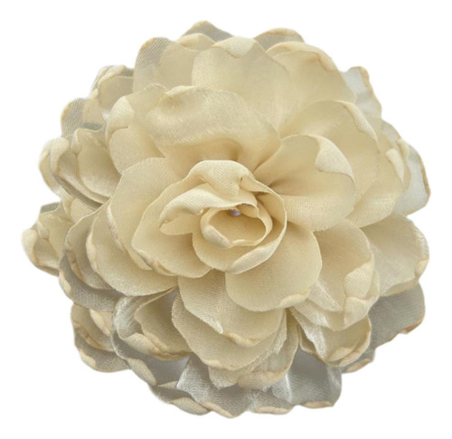2 Elegante Broche De Flores Para Mujer, Horquilla, Beige