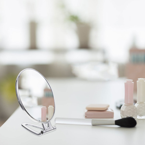 Espejo De Maquillaje Giratorio De Sobremesa Con Aumento