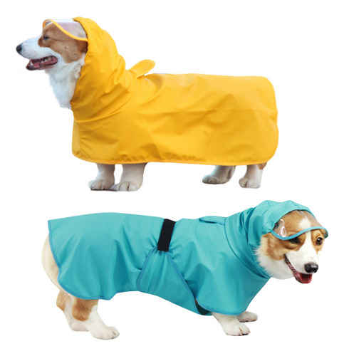 Chubasquero Para Perros Con Capucha Y Visera Para Todos Los