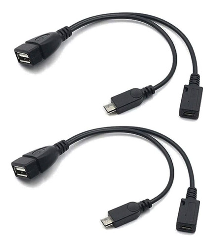 Adaptador Micro Usb A Usb Auvipal | Cable Otg | Pack De 2