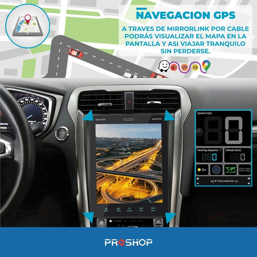 Imagen 3 de 10 de Estereo Auto Pantalla Tactil Stereo Bluetooth Waze Camara