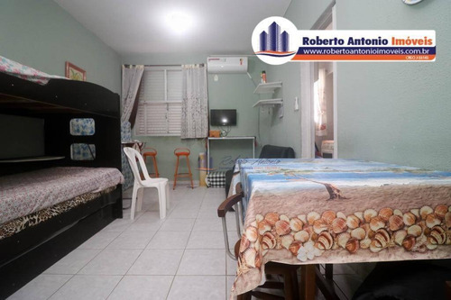 Imagem 1 de 6 de Kitnet Com 1 Dormitório À Venda, 26 M² Por R$ 140.000,00 - Canto Do Forte - Praia Grande/sp - Kn0184