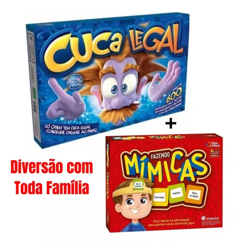 Kit 2 Jogos De Tabuleiro Infantil Cuca Legal Top E Mimica