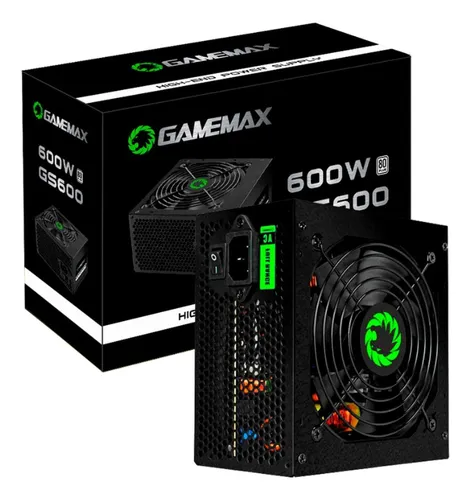 Fonte Gamemax 600W, 80 Plus Bronze, Semi-Modular - GM600 P-1629 - Fonte Gamemax  600W, 80 Plus Bronze, Semi-Modular - GM600 - Gamemax