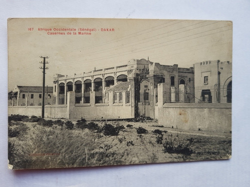 Africa Senegal Postal Dakar Casernes De La Marine 1915