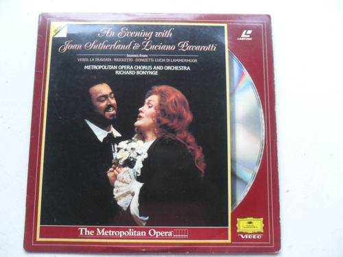 Pavaroti Sutherland Opera Verdi Donizetti Laser Disc