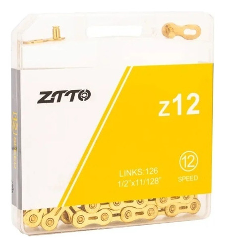 Cadena Ztto Z 12v. S L - Gold Hueca (dorado) . 126 Eslabones
