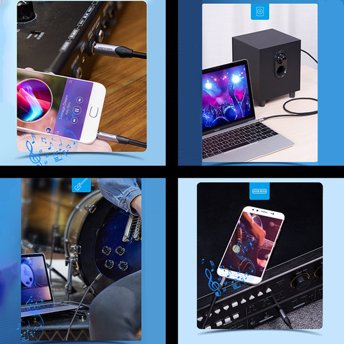 Cabo P2 P10 Audio Auxiliar Celular Caixa Som 0,5m Blindado