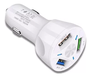 Cargador 3 Usb Autos Quick Charge 3.0+ Rapid 12/24v 2.1a