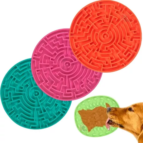 Tapete de Lamber Labirinto anti-estresse para cães e gatos - M, Verde