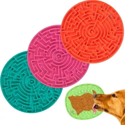 Labirinto Pink P Pet Games-Tapete para Lamber e Comedouro para