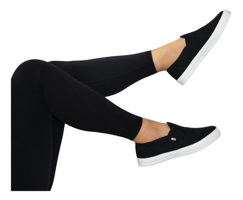 Imagen 4 de 9 de Tenis Negros - Slip On - Unisex - Sin Agujetas, Envio Full