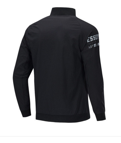 Imagen 2 de 7 de Li-ning Chamarra Vestir Casual Negra Hombre Original Fpx