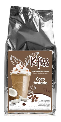 Coco Tostado Kfiss. Polvo Soluble Para Bebidas. 1.6kg