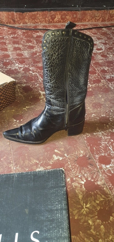 Imagen 2 de 4 de Botas De Mujer ,negras,número 41 Seminuevas Marca Clona