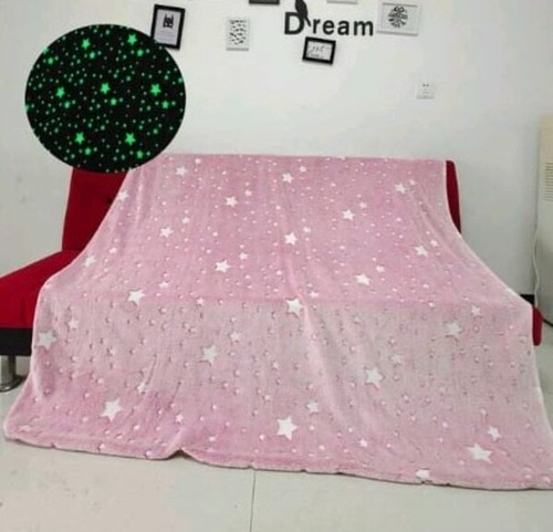  Frazada Manta Plush Magica Luminosa Polar Soft 2 Plazas