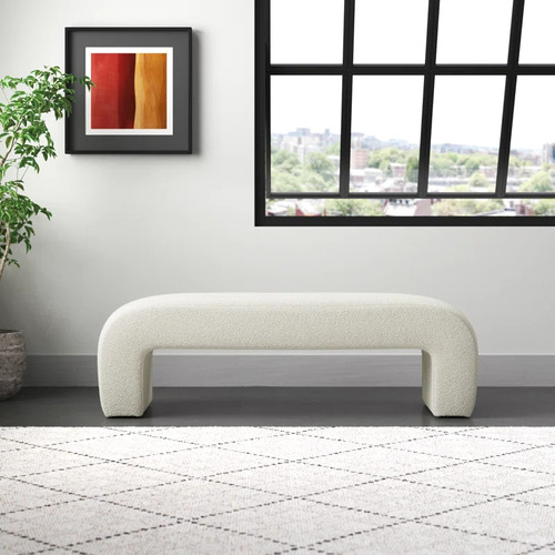 Banca Individual Divanbaul Minimalista 45cm Tapizada