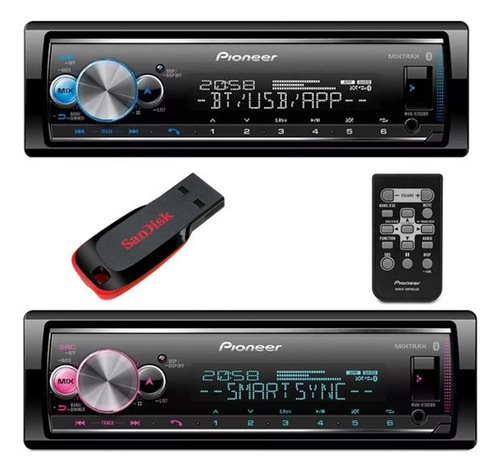 Aparelho Som Pioneer Mvh-x7000br Spotify Mp3 Usb + Pendrive