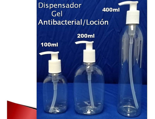 Envase Con Válvula Para Gel Antibacterial Crema Jabón 