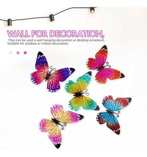 Q Accesorios De Decoración De Pared Con Forma De Mariposa,