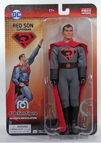 Mego Dc Heroes Red Son Superman Px 8in Af