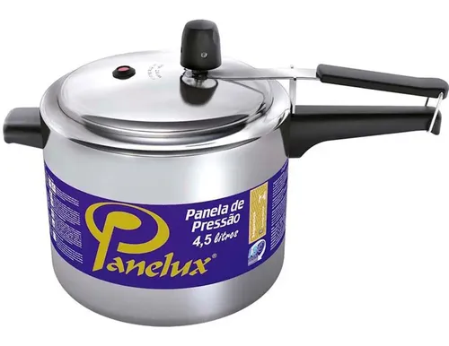 Panela De Pressão 4,5 Litros Panelux Cor  Alumínio Polido