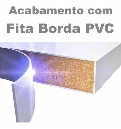 Tampo Balcão Mesa Grosso Resistente 120x85 Mdf 25mm Branco