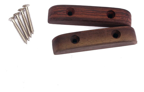 Rosewood Thumb Rest Tug Bar Finger Pull Para Accesorios De