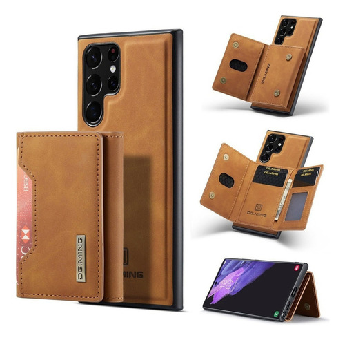 B Funda De Polipiel Tarjeta For Samsung Galaxy S20 S21 S22